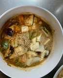 肉無豆腐簡単中華風ミートローフ味野菜炒め