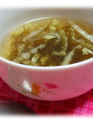 簡単☆味付けもずくをそのままスープに♪-レシピのメイン写真