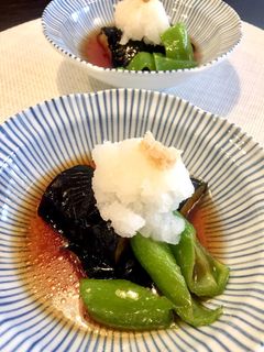 茄子と万願寺とうがらしの揚げ浸し-レシピのメイン写真