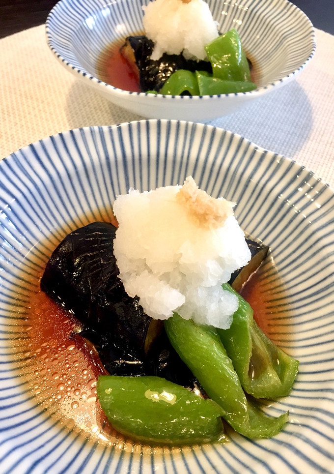 茄子と万願寺とうがらしの揚げ浸し-レシピのメイン写真