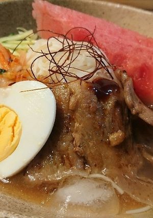 リンゴジュースで冷麺風素麺-レシピのメイン写真