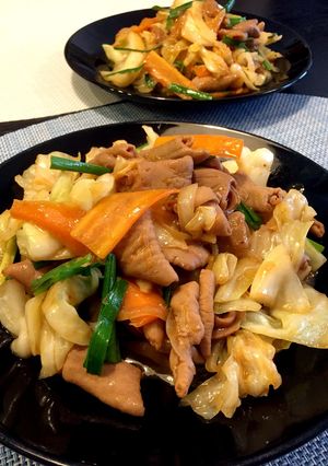 甘辛！ホルモンのキャベツ炒め-レシピのメイン写真
