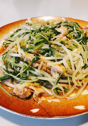 豆苗・もやし・豚肉の大絶賛！炒めもの☆-レシピのメイン写真