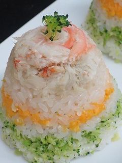 ベニズワイガニのケーキ寿司-レシピのメイン写真