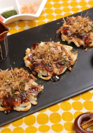 茹でうどんで！お手軽お好み焼き風☆-レシピのメイン写真