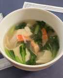 豆腐、カニかま、小松菜のスープ✨