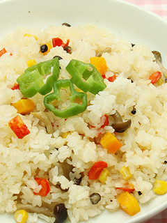 菜食レシピ★炊飯器でカンタン♪野菜ピラフ-レシピのメイン写真