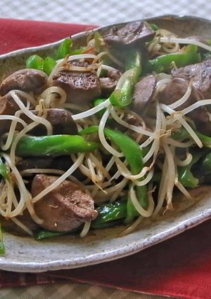 鶏レバーのスタミナ炒め-レシピのメイン写真