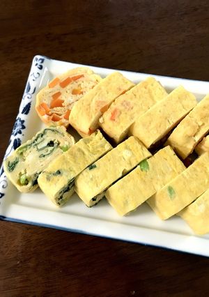 野菜嫌いが爆喰い!? 二色二味玉子焼き-レシピのメイン写真