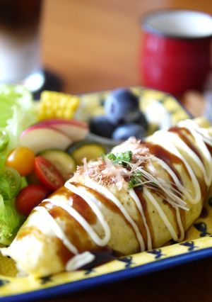 節約ランチ♪お好み風オムライス-レシピのメイン写真
