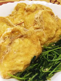 ほっこり★卵と油揚げの巾着煮-レシピのメイン写真