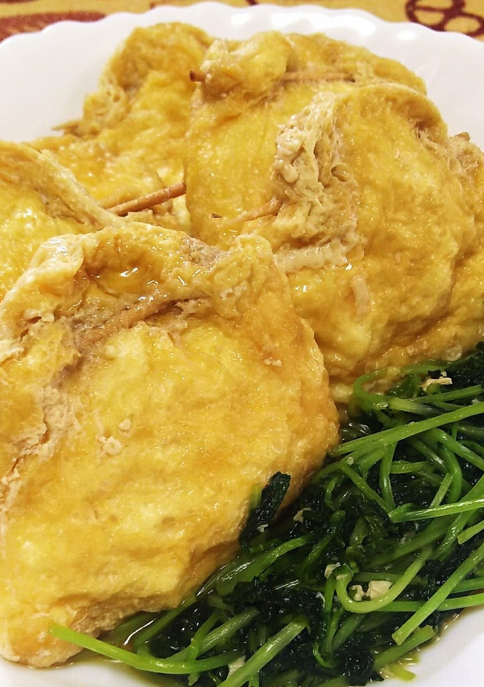 ほっこり★卵と油揚げの巾着煮-レシピのメイン写真