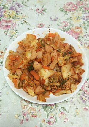 魚肉で代用！豚キムチ風魚肉DEキムチ-レシピのメイン写真