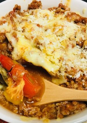 ナスとトマトのミートソースグラタン-レシピのメイン写真