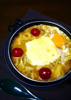 簡単！エビチリの素で☆チーズチゲ鍋-レシピのメイン写真