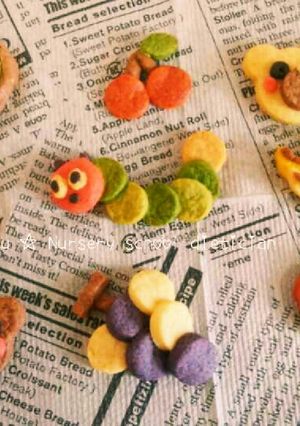 腹ペコあおむし★くだものクッキー-レシピのメイン写真