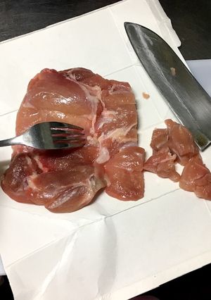 牛乳パックまな板-レシピのメイン写真