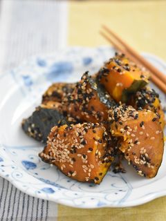 バター醤油かぼちゃの照り焼き-レシピのメイン写真