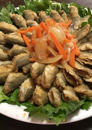 簡単!豆アジの南蛮漬け♪-レシピのメイン写真