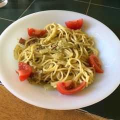 ベーコンとジャガイモのジェノベーゼパスタ-レシピのメイン写真