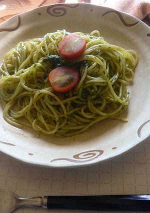 簡単本格的バジルソースパスタ-レシピのメイン写真