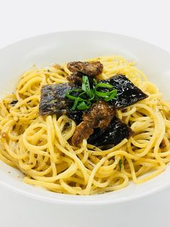 秋鮭マヨネーズパスタ♪@舞昆-レシピのメイン写真