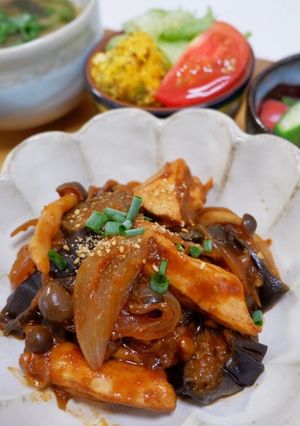 鶏胸肉のピリ辛炒め-レシピのメイン写真