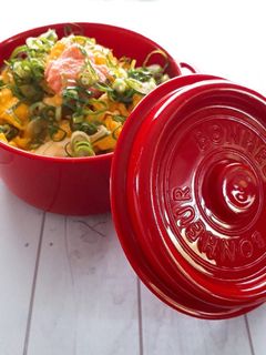 朝ごはんに♡いりたまごの明太マヨ丼-レシピのメイン写真
