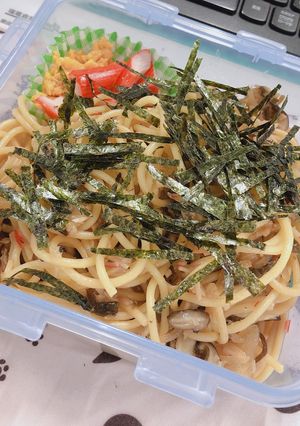 冷めても美味！玉ねぎカニカマの和風パスタ-レシピのメイン写真