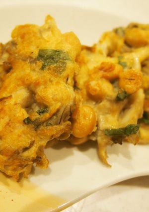 腸活！大豆とまいたけの落とし焼き-レシピのメイン写真