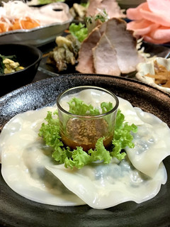 つるつる美味しいモロヘイヤ水餃子-レシピのメイン写真