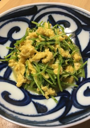 速攻!豆苗のふわふわ卵炒め-レシピのメイン写真