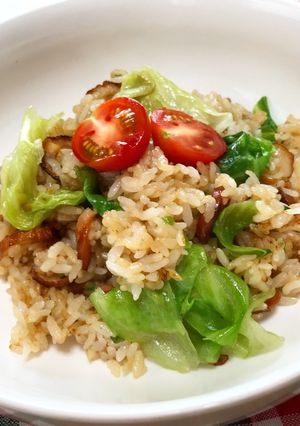 簡単レタスチャーハン-レシピのメイン写真