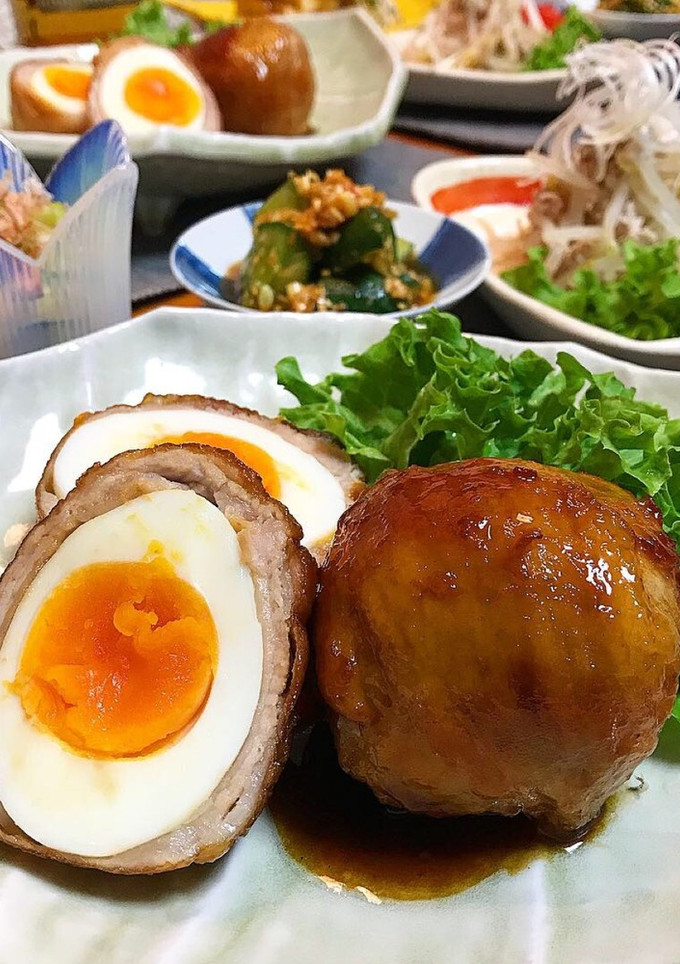 肉巻き卵の照り焼き-レシピのメイン写真