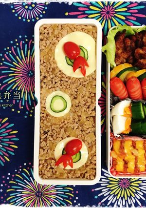 金魚そぼろ弁当-レシピのメイン写真
