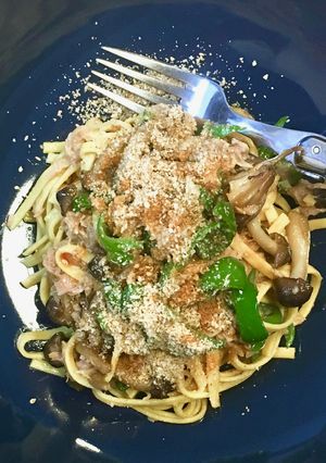 糖質制限!無限ピーマンの和風パスタ-レシピのメイン写真