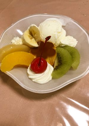 cremson流プリンアラモード(1)-レシピのメイン写真