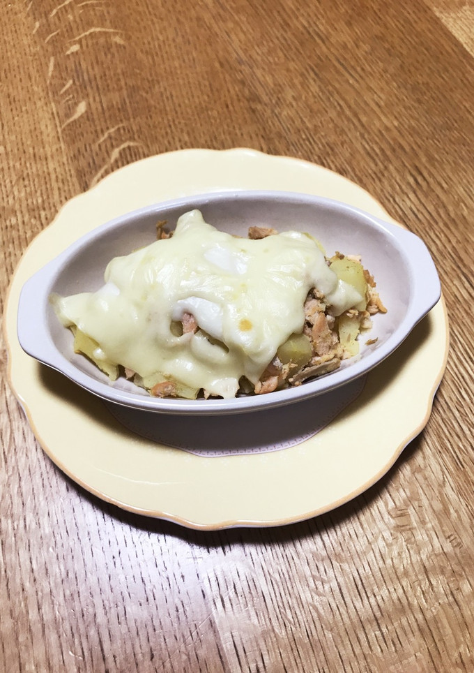 残った焼き鮭でグラタン風-レシピのメイン写真