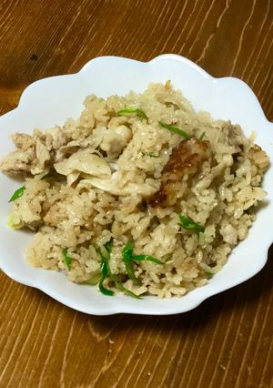 雑な男料理：豚肉の炊き込みご飯！！-レシピのメイン写真