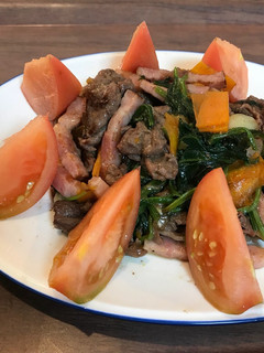 【簡単】牛肉とほうれん草の炒め物-レシピのメイン写真