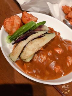 子供大好き唐揚げ夏野菜カレー-レシピのメイン写真