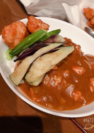 子供大好き唐揚げ夏野菜カレー-レシピのメイン写真
