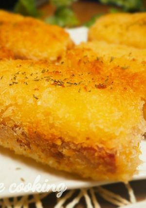 チーズinポテトで包む厚切りハムカツ-レシピのメイン写真