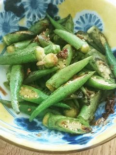 オクラのおかか醤油炒め-レシピのメイン写真