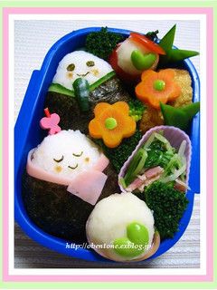 キャラ弁♪おひなさま弁当♪-レシピのメイン写真