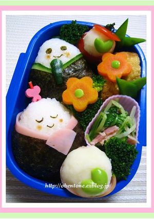 キャラ弁♪おひなさま弁当♪-レシピのメイン写真