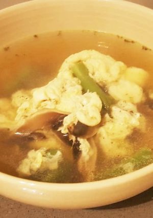 ふわふわ卵の野菜とマッシュルームのスープ-レシピのメイン写真