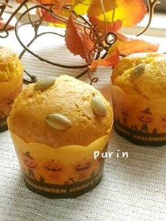 HMと冷凍かぼちゃでハロウィンマフィン-レシピのメイン写真