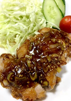 大人の給食☆揚げ鶏の甘酢あんかけ-レシピのメイン写真