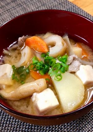 ☆ボリューム満点！うちの具だくさん豚汁♪-レシピのメイン写真